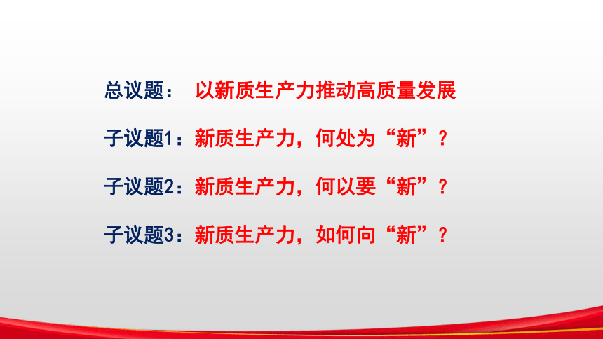 新质生产力课件(共15张PPT) 2024中考道德与法治时政热点 (2)