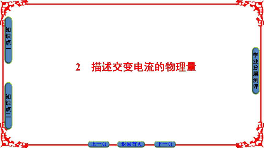 高中物理人教版选修3-2（课件）第五章 交变电流  描述交变电流的物理量40张PPT