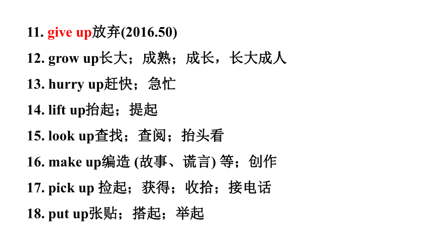 2024广东中考英语三轮冲刺 附录2 短语分类记（课件）(共79张PPT)
