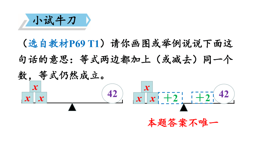 北师大版四年级数学下册课件5.5 解方程（一）（27张ppt）