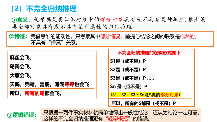 7.1 归纳推理及其方法 课件(共23张PPT)-2023-2024学年高二政治统编版选择性必修3逻辑与思维