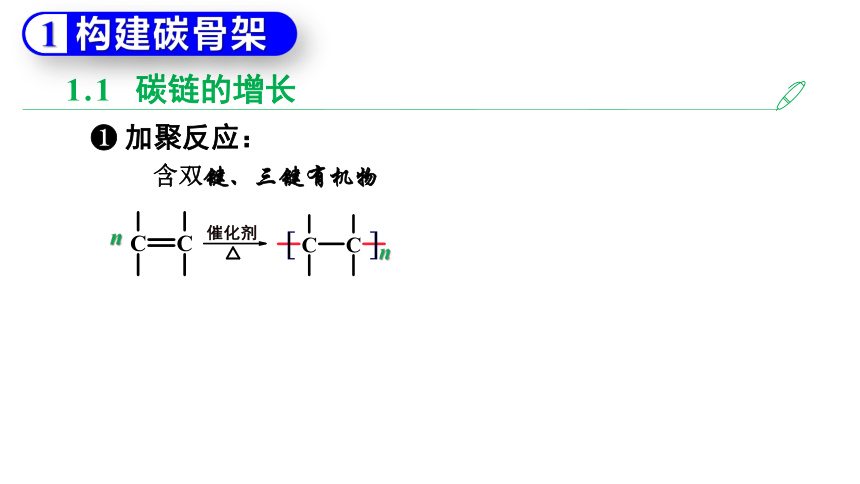 3.5.1 有机合成的主要任务（课件）(共56张PPT)-2023-2024学年高二化学（人教版2019选择性必修3）