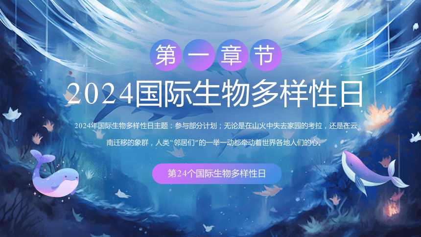 2024年生态环保主题班会---------第24个国际生物多样性日课件(共26张PPT)