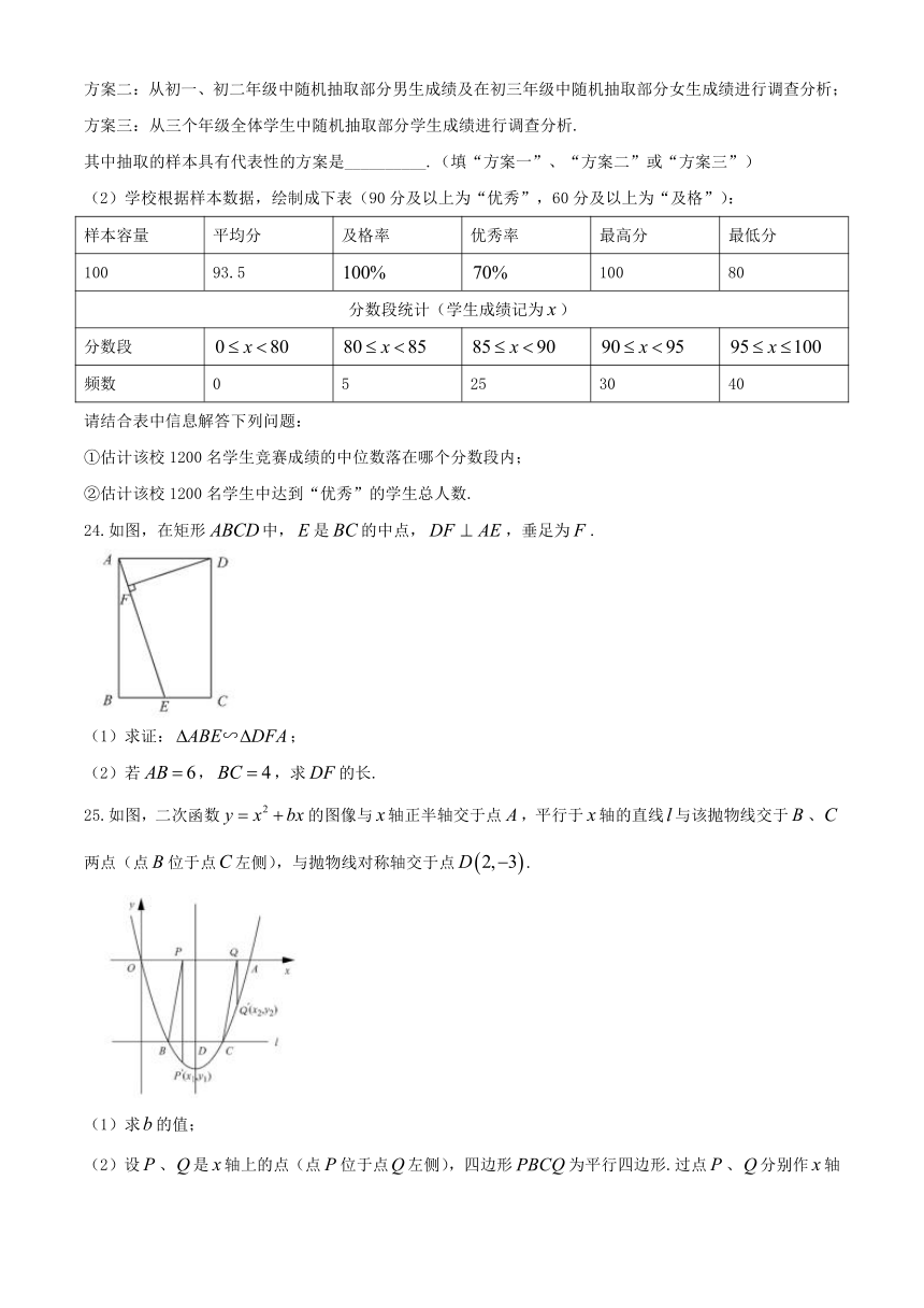 2020年江苏省苏州市中考数学试题（word版、含答案）