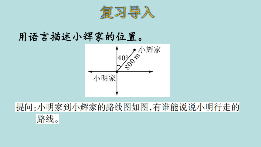 人教版数学六年级上册2.3描述并绘制路线图 课件（29页ppt）