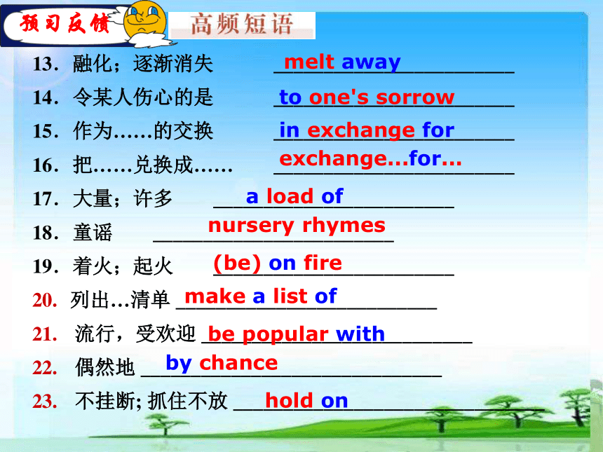 人教版高中英语选修六Unit2 Poem Period 2 Phrases and grammar课件(共28张PPT)