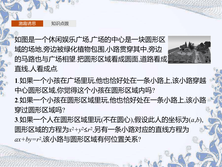 人教B版（2019）高中数学选择性必修第一册 2.3.3　直线与圆的位置关系（共32张PPT）