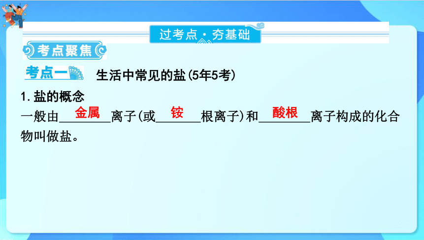 2024年云南省中考化学一轮复习 第十一单元　盐　化肥课件(共67张PPT)