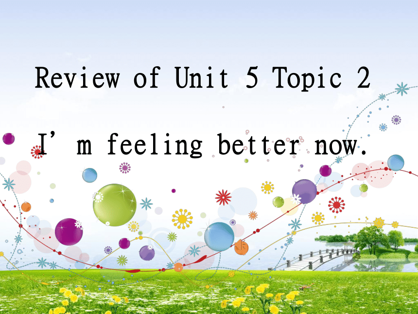 Review of Unit 5 Feeling excited Topic 2 I’m feeling better now课件(共19张PPT)