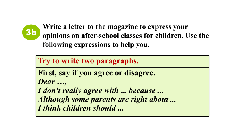 Unit 2 Why don't you talk to your parents?  Section B 3a~Self Check 课件(共19张PPT)2023-2024学年鲁教版英语八年级上册