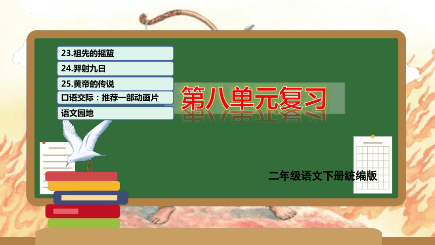 统编版二年级语文下学期期末核心考点集训第八单元（复习课件）