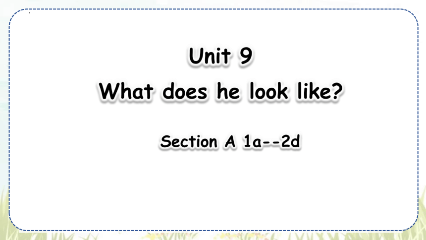 人教新目标(Go for it)版七年级下册unit 9 what does he look like? Section A  1a-2d课件（共37张PPT,含内嵌音频）