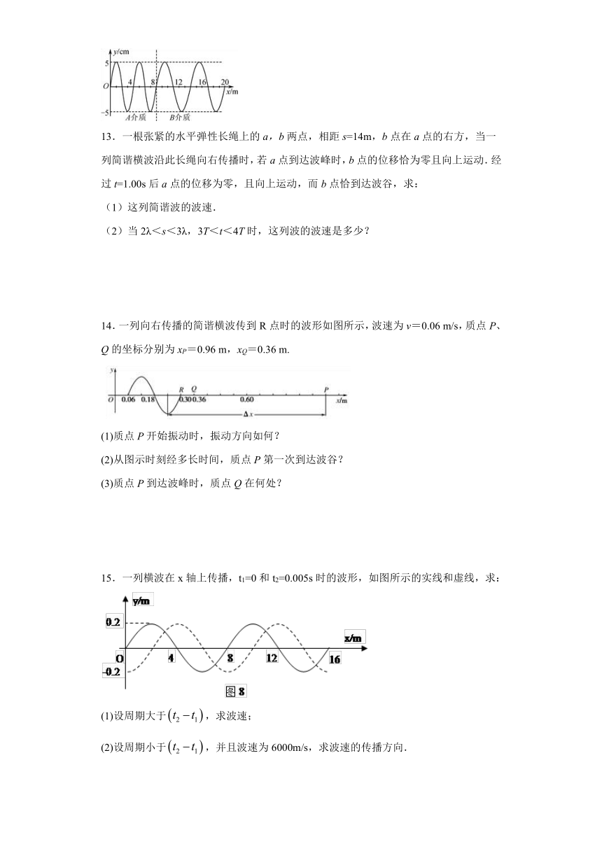 邻水县第二中学2019-2020学年高中物理教科版选修3-4：2.2横波的图像 巩固练习（含解析）