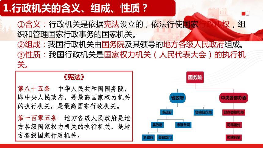 【核心素养目标】6.3 国家行政机关 课件(共21张PPT)-2023-2024学年统编版道德与法治八年级下册