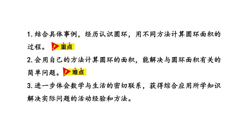 冀教版数学六年级上册4.6圆环面积课件（20张PPT)