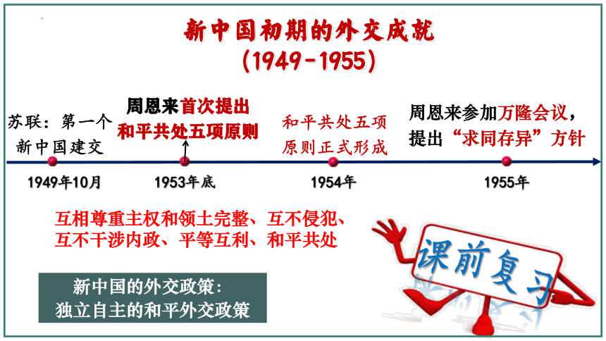 第17课  外交事业的发展  课件(共21张PPT)  2023-2024学年统编版八年级历史下册