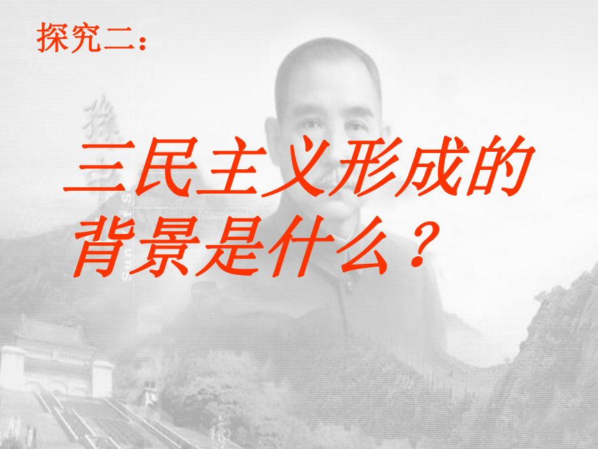 人民版高中历史必修3专题四第1课-孙中山的三民主义(共22张PPT)