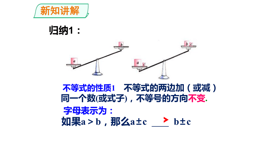 人教版数学七年级下册9.1.2 不等式的性质课件（共22张PPT）