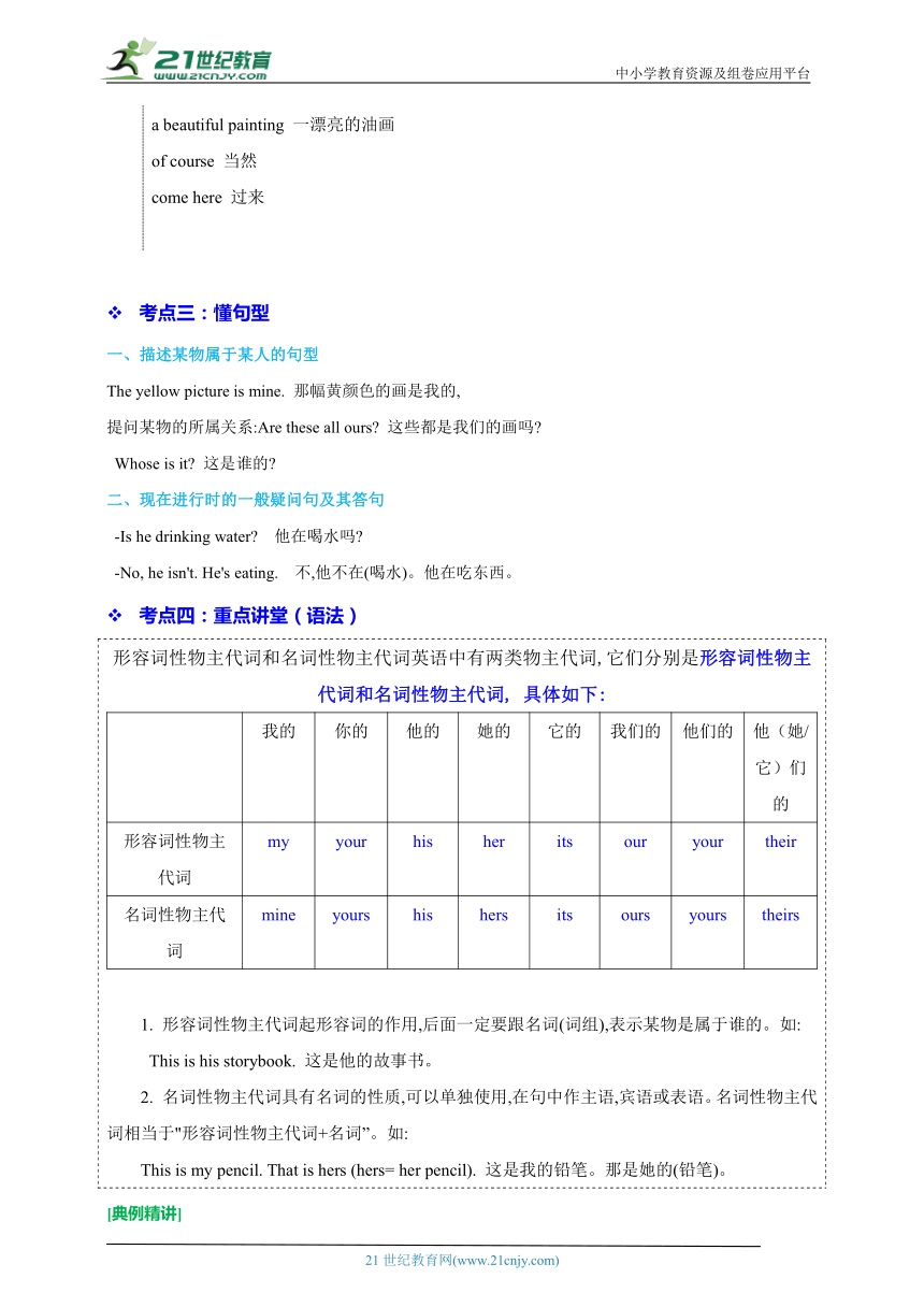 Unit 5 Whose dog is it?-2023-2024学年五年级英语下学期期末核心考点梳理（含答案）