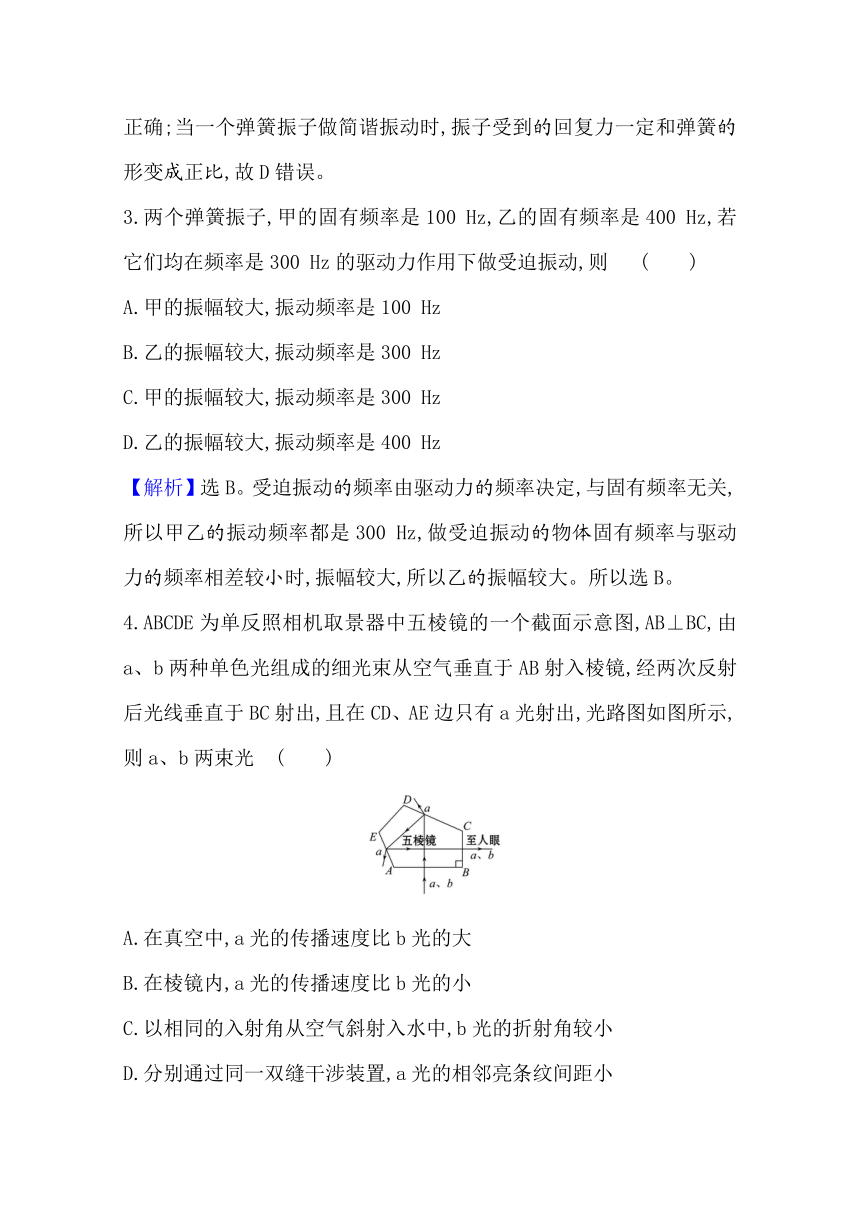 高中物理新教材鲁科版选择性必修一 全册综合练习  Word版含解析