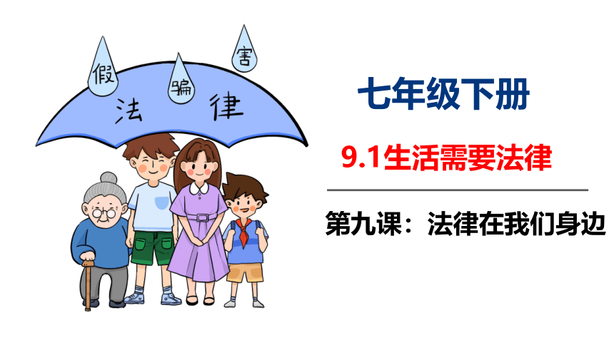 9.1 生活需要法律课件（27张PPT）+ 内嵌视频