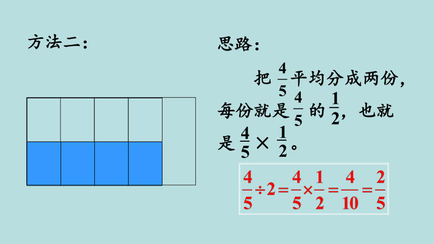 人教版数学六年级上册3.2 分数除以整数 课件（21张ppt）