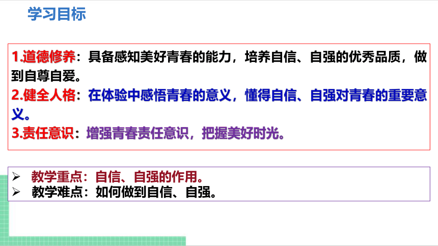 （核心素养目标）3.1 青春飞扬 课件（共21张PPT） 统编版道德与法治七年级下册