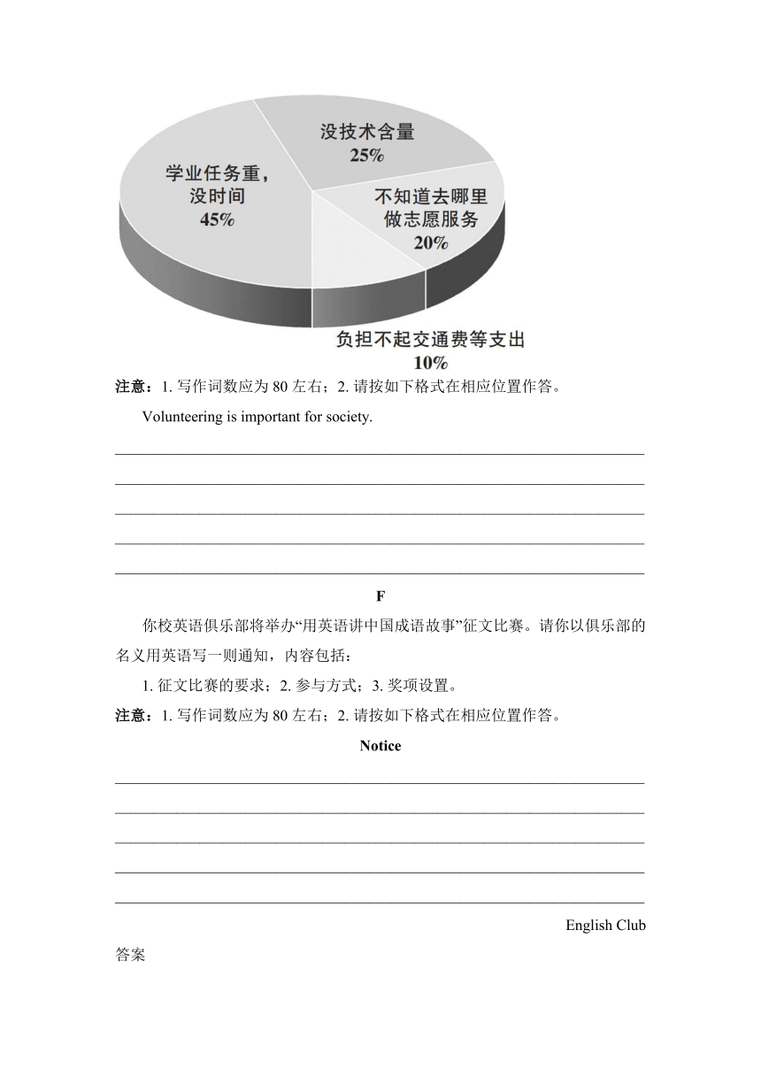 2024届高考书面表达专练（含答案）