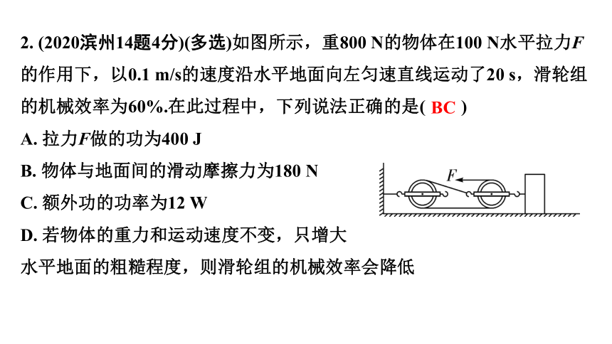 2024山东中考物理二轮重点专题研究 第十一章 第三节 机械效率（课件）(共49张PPT)