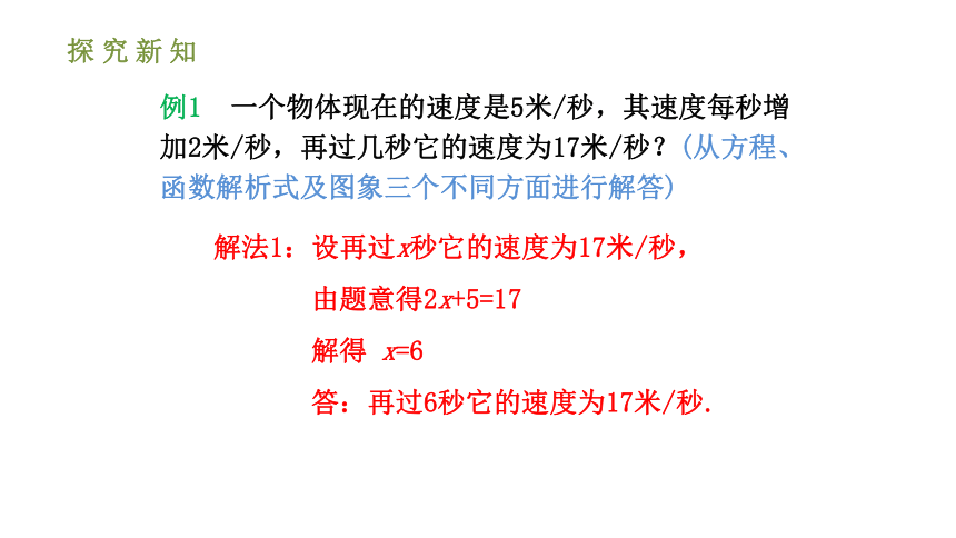 人教版八年级数学下册课件：19.2.3 一次函数与方程、不等式（30张ppt）