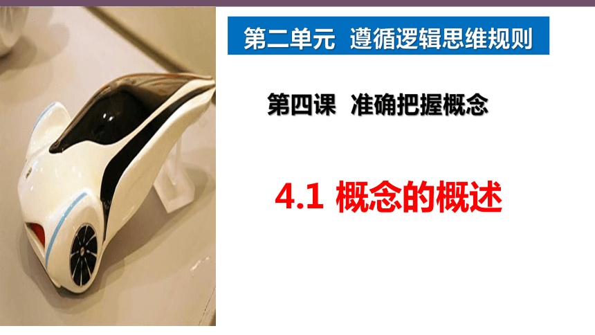 4.1 概念的概述 课件-2023-2024学年高中政治统编版选择性必修三逻辑与思维