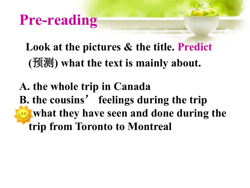 2019-2020学年人教版英语必修三 Unit 5 Canada - “The True North” Using Language(共37张PPT)