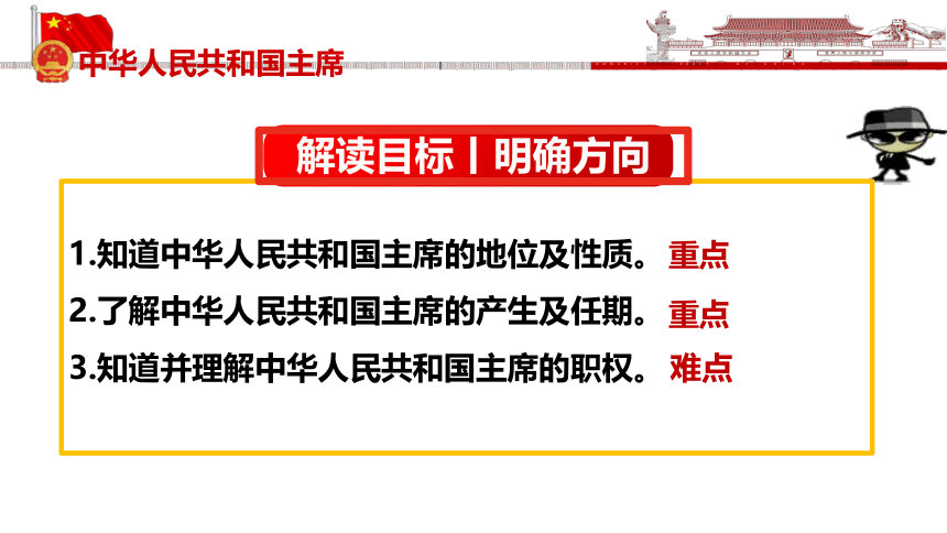 6.2 中华人民共和国主席  课件（24  张ppt+内嵌视频 ）