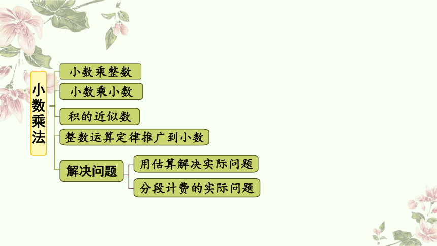 小学数学五年级上册人教版：小数乘除法复习-教学课件(13张ppt)