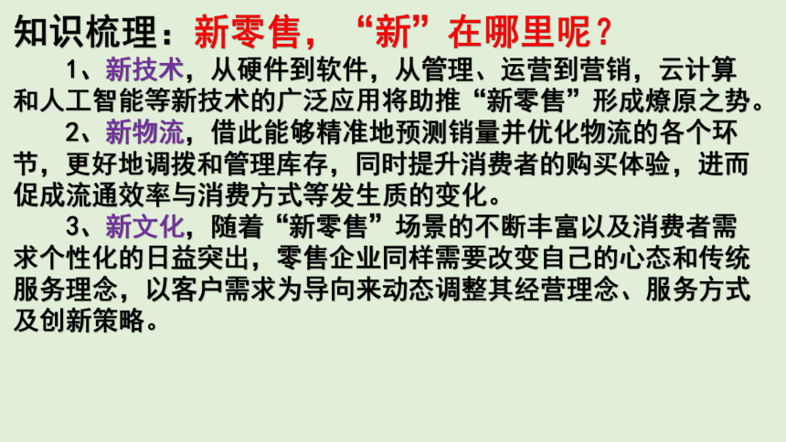 地理新高考时政热点剖析---第二十讲新零售（共34张PPT）