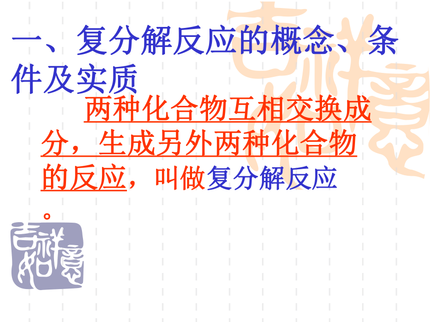 复分解反应的条件及应用 课件（28张PPT）