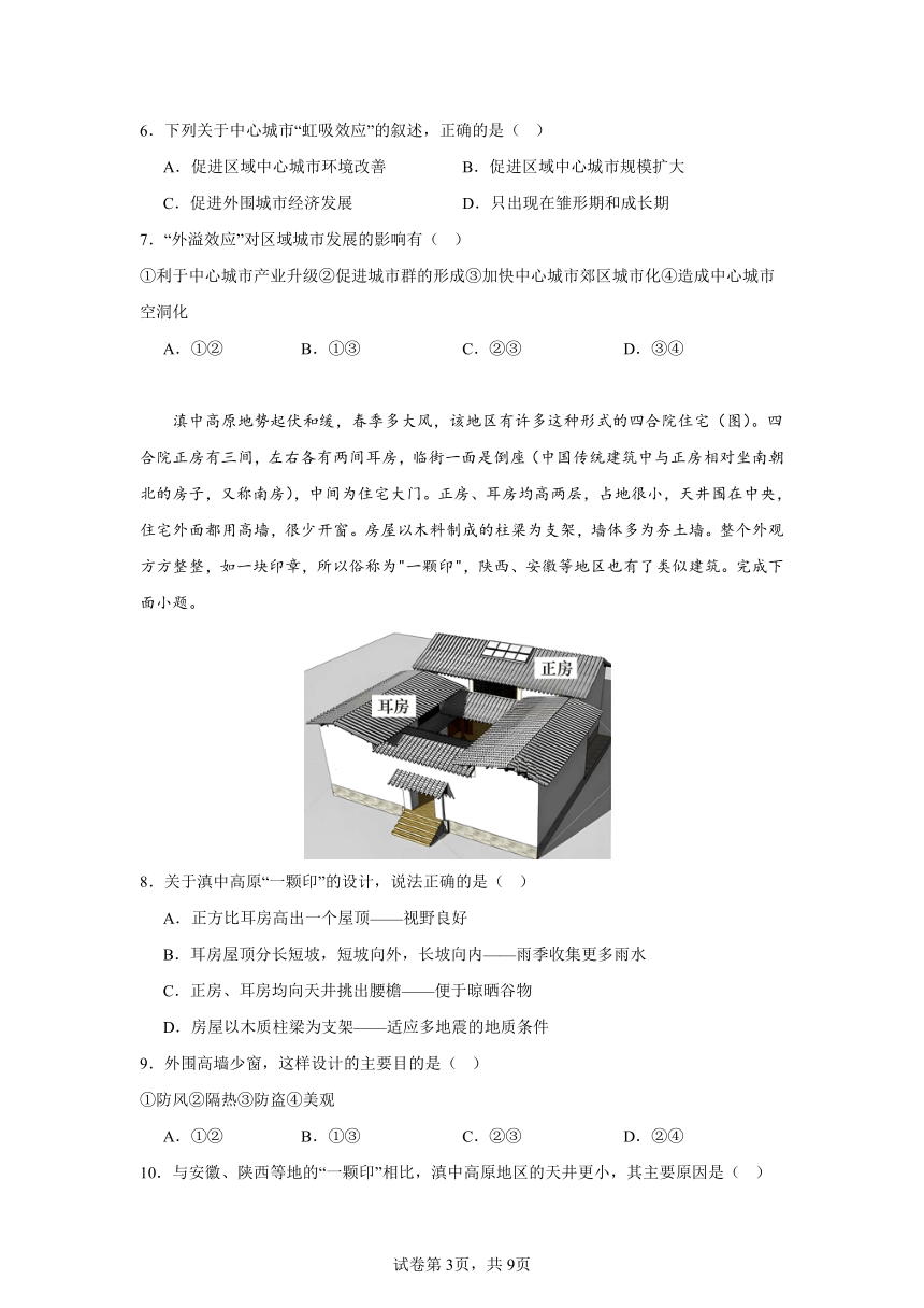 2023-2024学年湖南省浏阳市重点校联考高一下学期期中地理测试卷 （含答案）