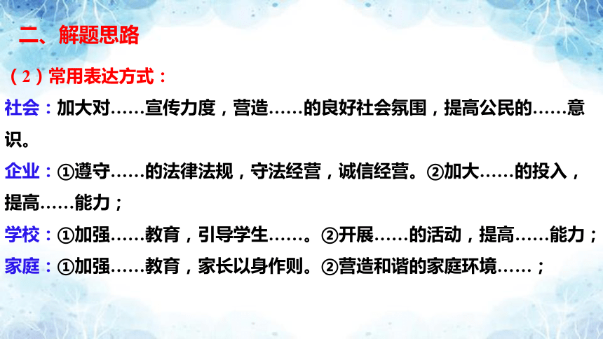 2024中考道德与法治   做法类主观题之解题思路  课件（23 张ppt）