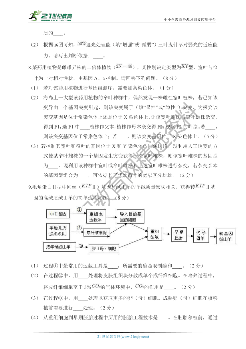 2020年高考生物（全国卷）模拟卷冲刺卷（二）（含答案）