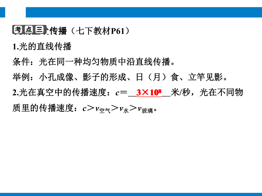 2024浙江省中考科学复习第26讲　声　光的直线传播和反射（课件 45张PPT）