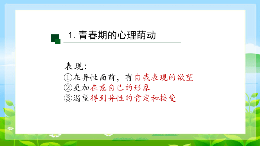 2.2 青春萌动 课件（21张幻灯片）