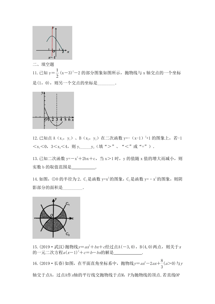 湘教版九年级数学下册1．2二次函数的图象与性质同步测试（含答案）