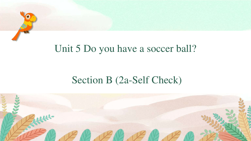 人教版英语七年级上册Unit5 Do you have a soccer ball？Section B 2a-Self Check 课件（25张PPT，内嵌音频）