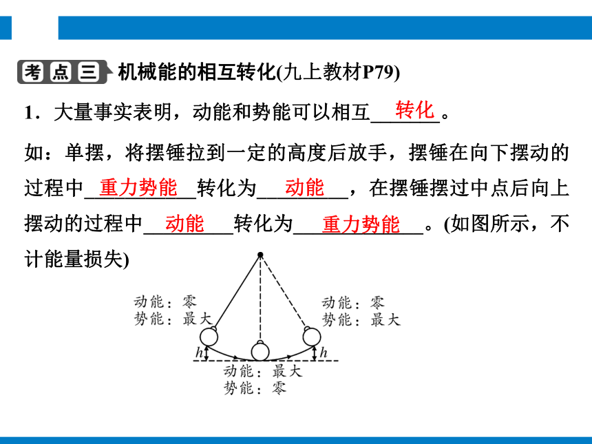 2024浙江省中考科学复习第19讲   机械能   功和功率（课件 51张PPT）