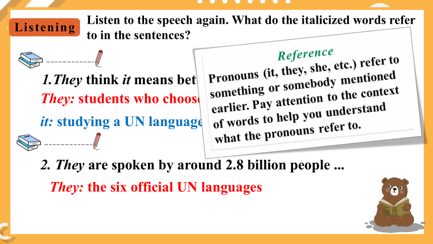 人教版（2019）必修第一册Unit 5 Languages Around the World  Period 1 Listening and Speaking 课件（共18张PPT，内镶嵌音频）