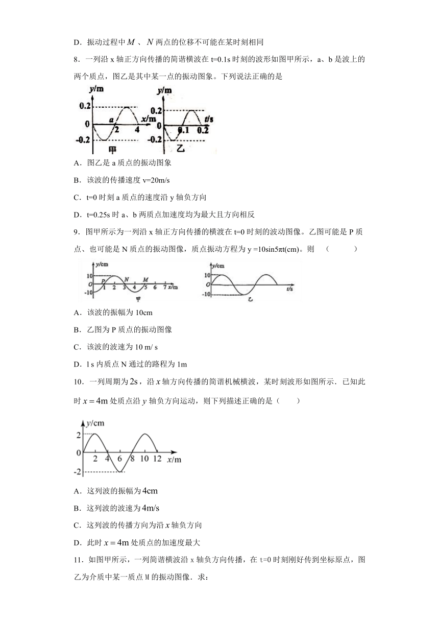 康南民族高级中学2019-2020学年高中物理教科版选修3-4：2.3波的频率和波速 质量检测（含解析）