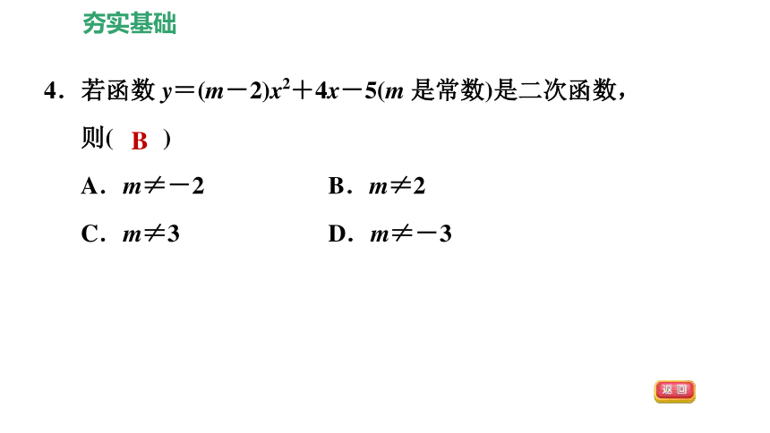 北师大版九下数学2.1二次函数习题课件（22张）