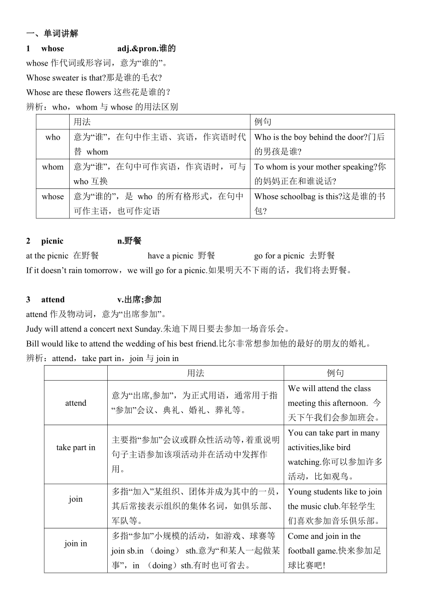 人教版九年级全册Unit 8  It must belong to Carla.单元讲义