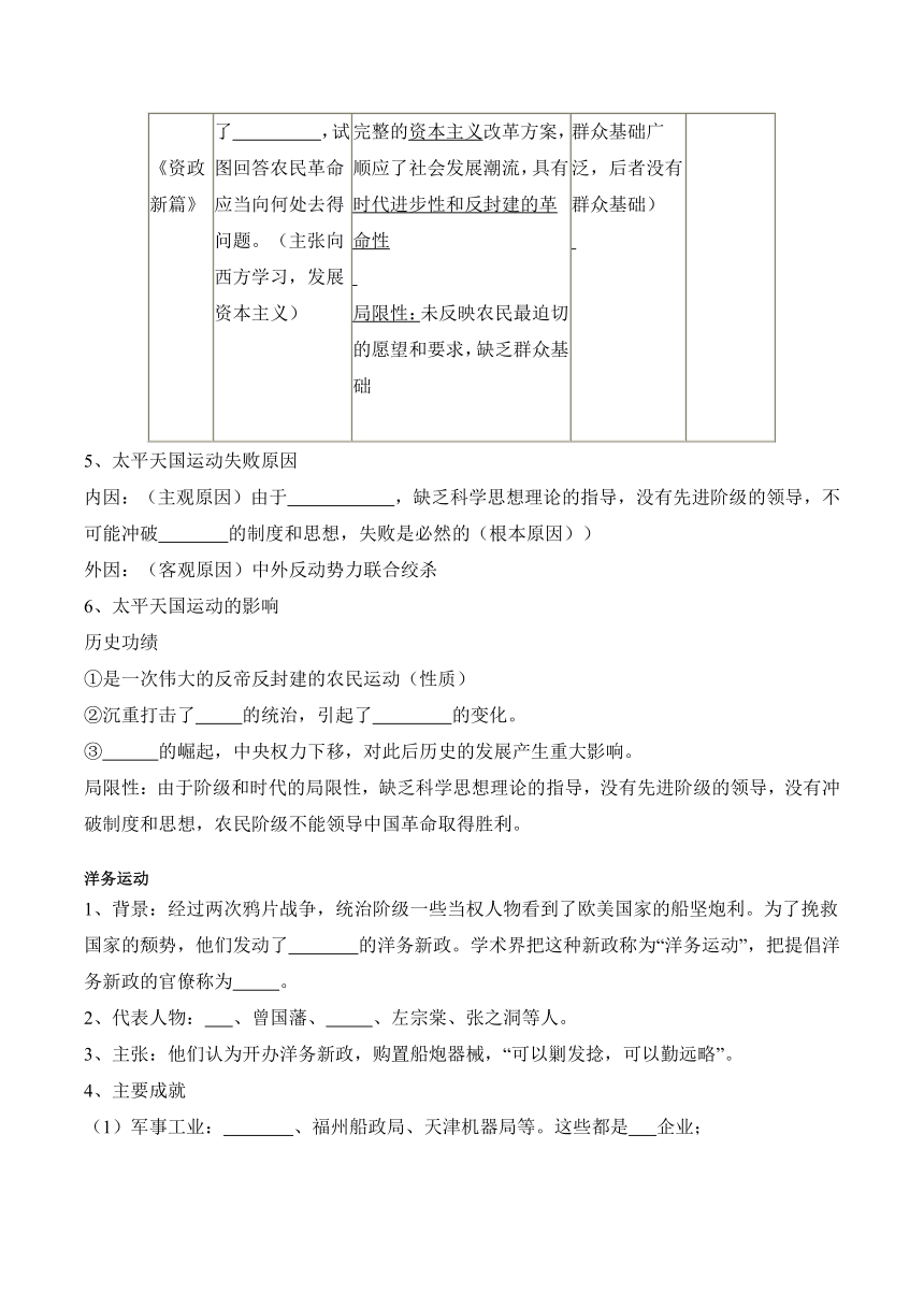 第16课 国家出路的探索与列强侵略的加剧 学案（含解析）