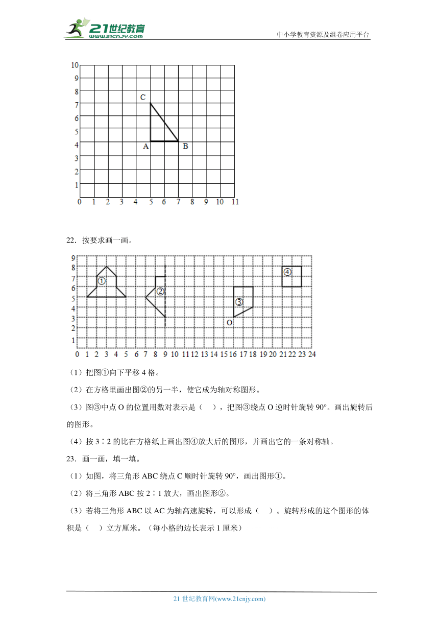 图形的放大与缩小试题 小升初数学专项复习试题（含答案）